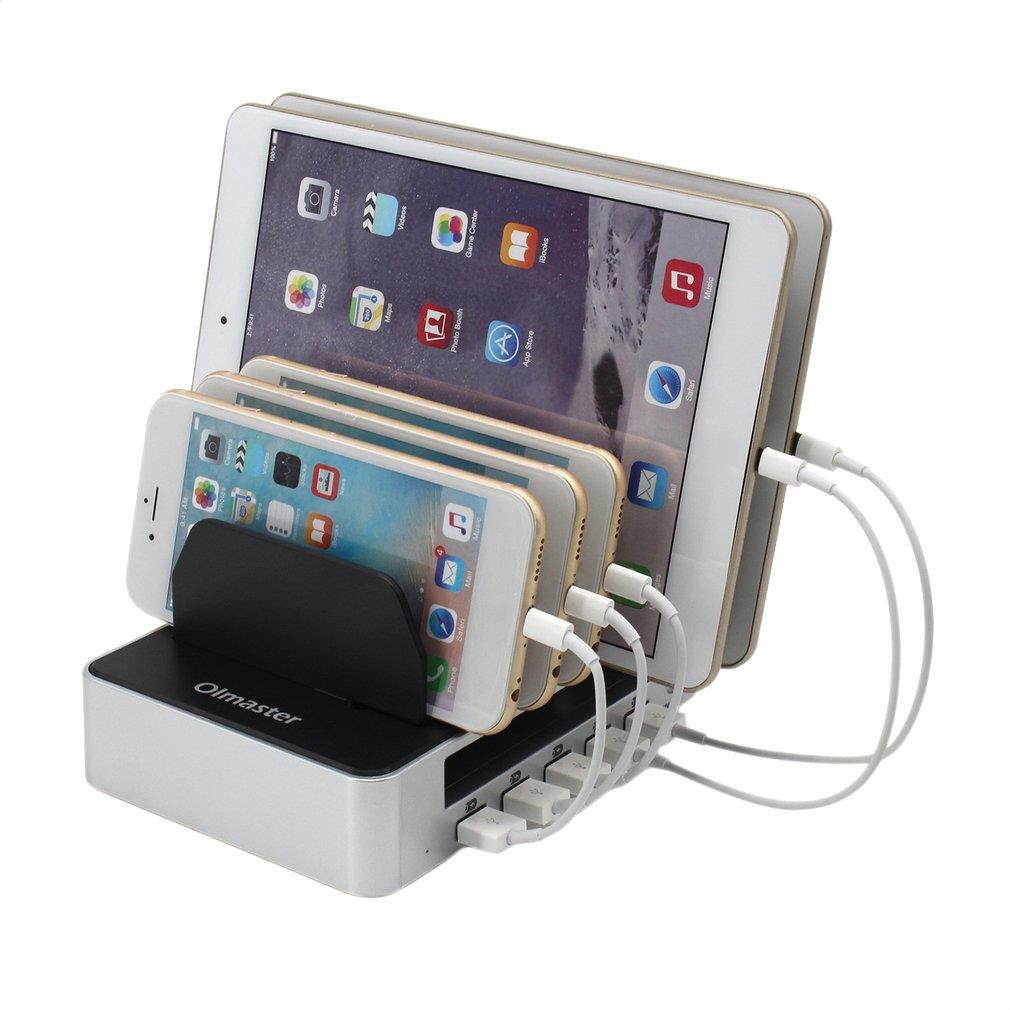 Olmaster Charging Dock 5 USB Ports Multifunction USB Hub With Stand Charger