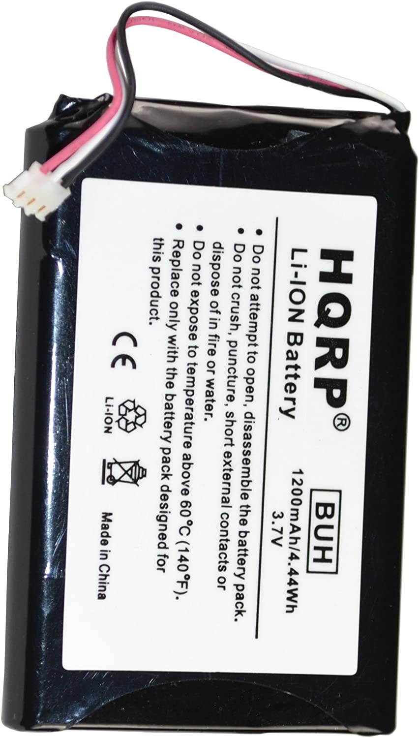 HQRP 1200mAh Battery Works with Garmin 361-00035-03 Nuvi 2450 2450LMT 2455 2455LMT 2455LT 2460 2460LMT 2475 2457 2457LMT 2460 2460LT 2497 2497LMT 361-00051-01 361-00061-02 GPS Navigator