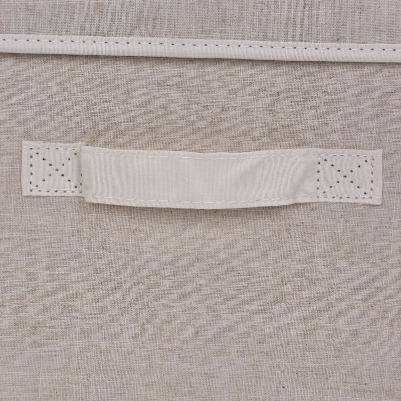 StorageWorks 65L Fabric Storage Bin Lid and Window Sandstone