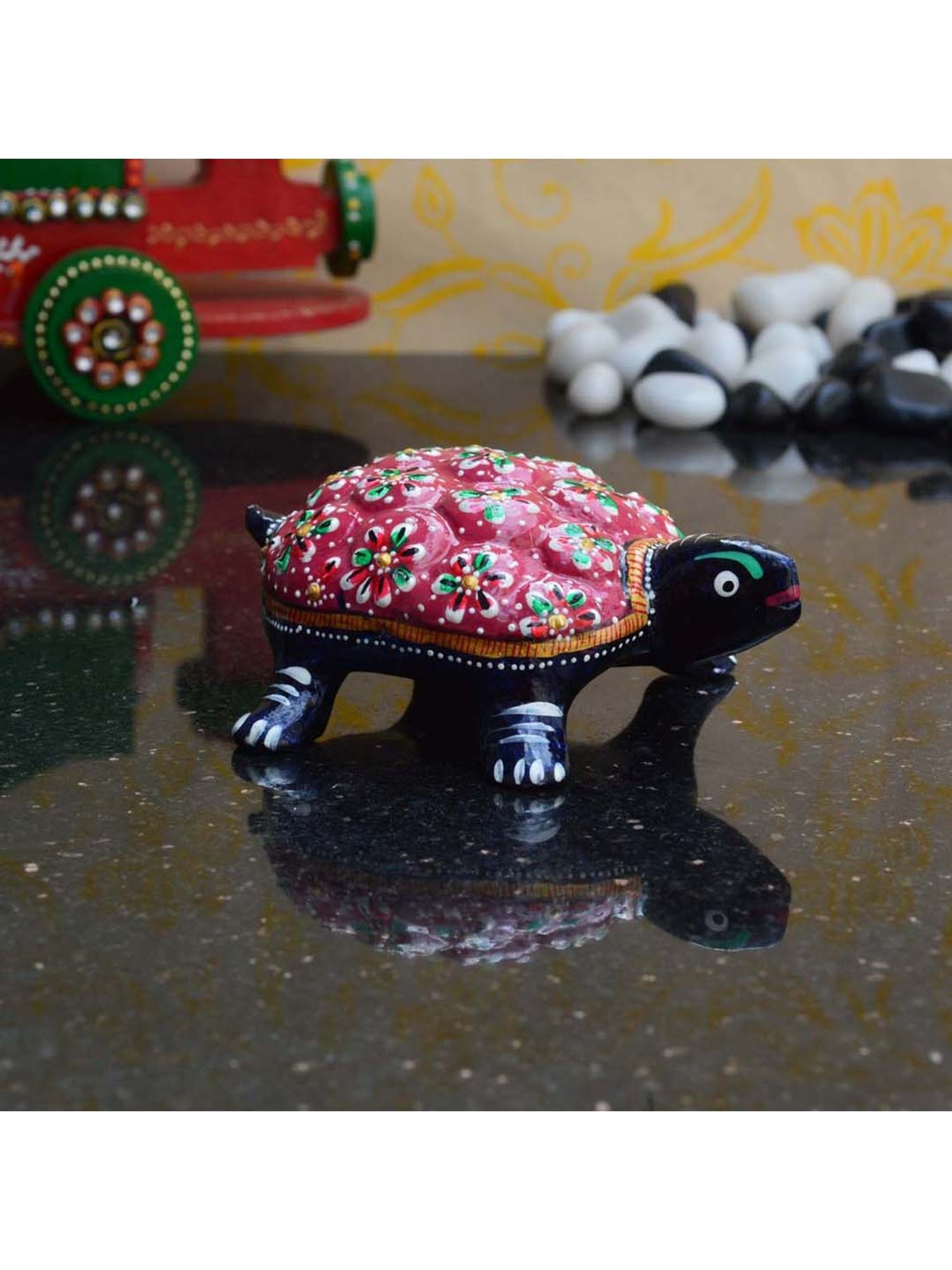 eCraftIndia Meenakari embossed Tortoise