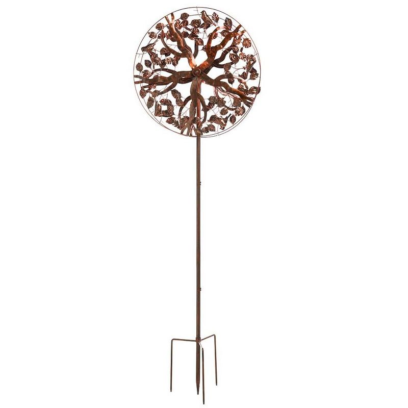 Wind & Weather Copper-Colored Tree of Life Metal Wind Spinner