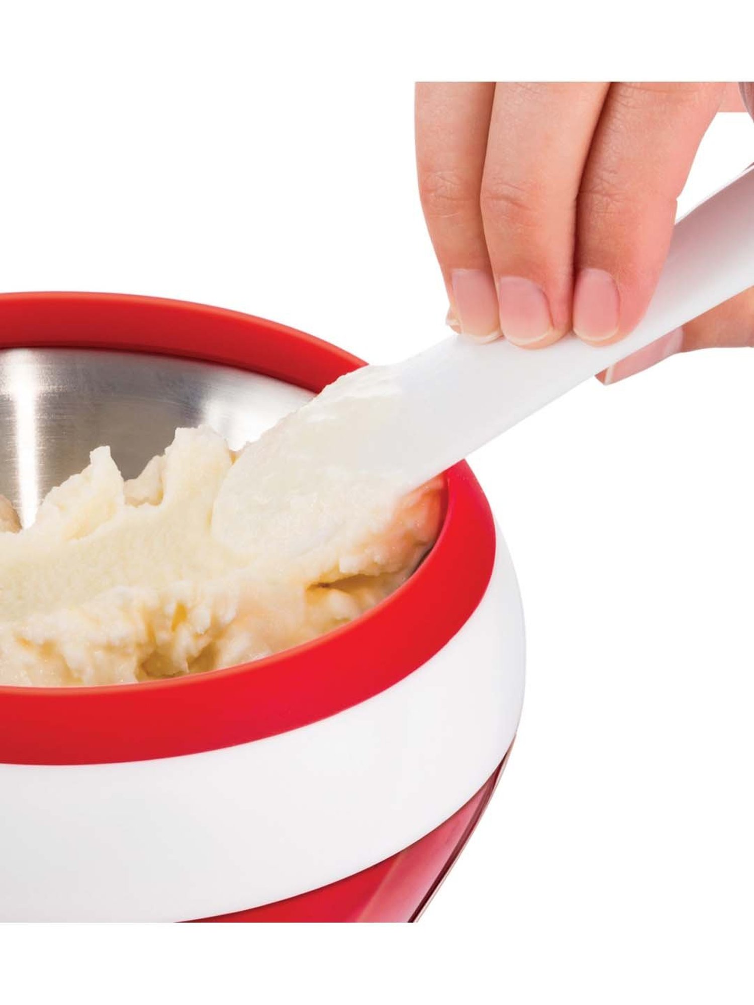 Zoku Red Stainless Steel 13.8 cm Ice-Cream Maker (0.147 L) - Set of 1