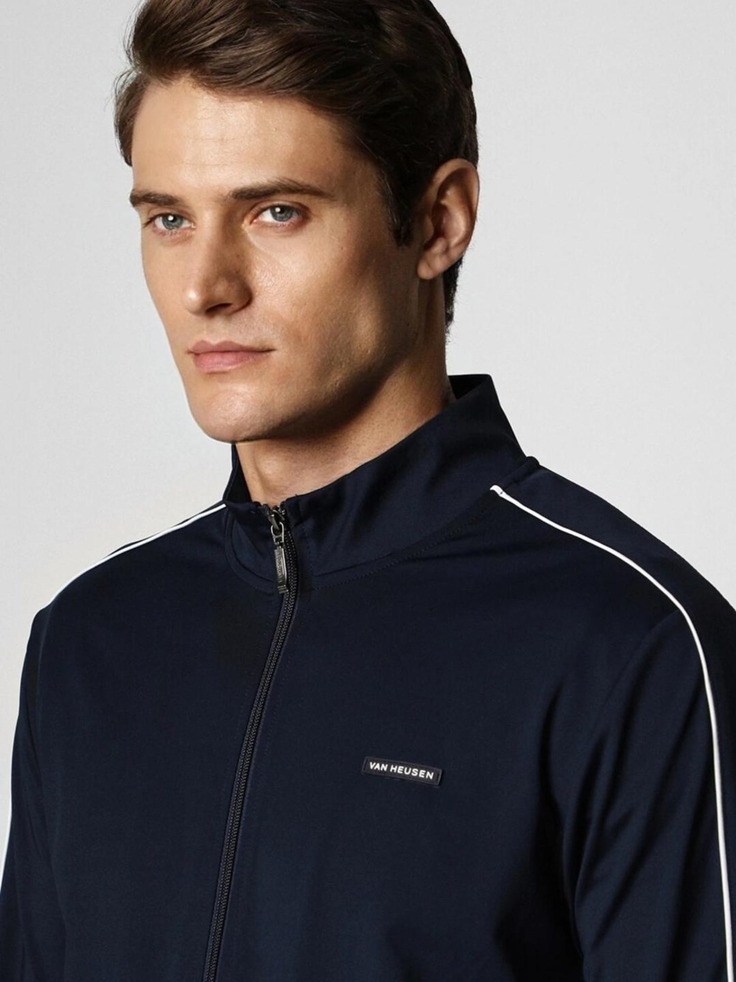 Vimal Jonney Light Mud Cotton Regular Fit Tracksuit