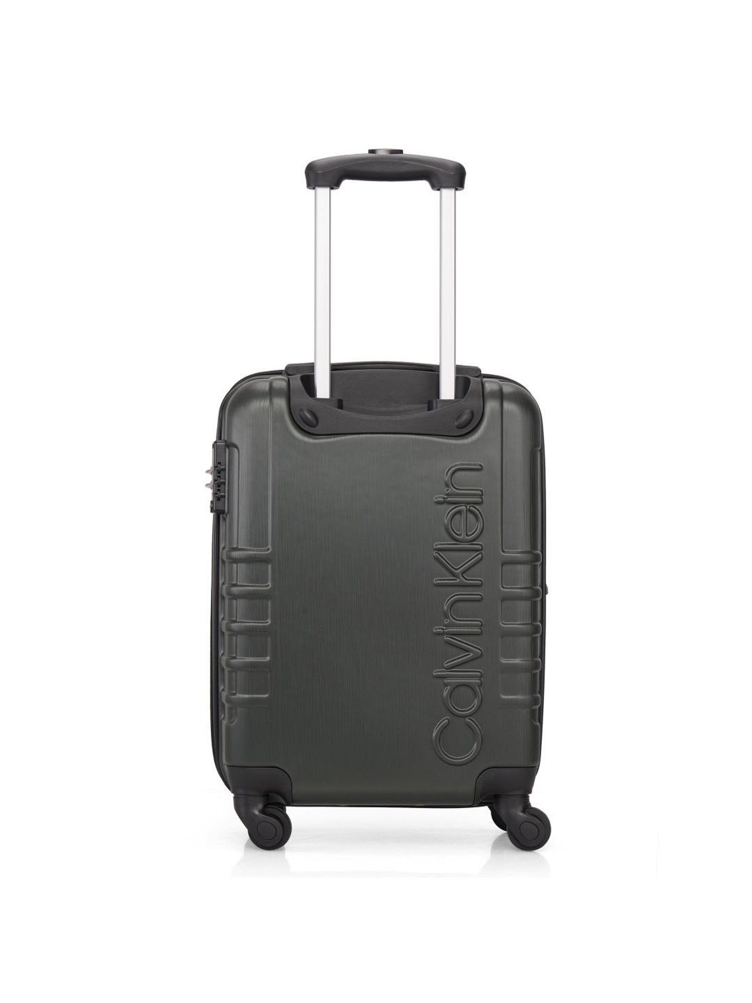 Calvin Klein Midtown Tour Deep Forest Textured Hard Cabin Trolley Bag - 53 cm