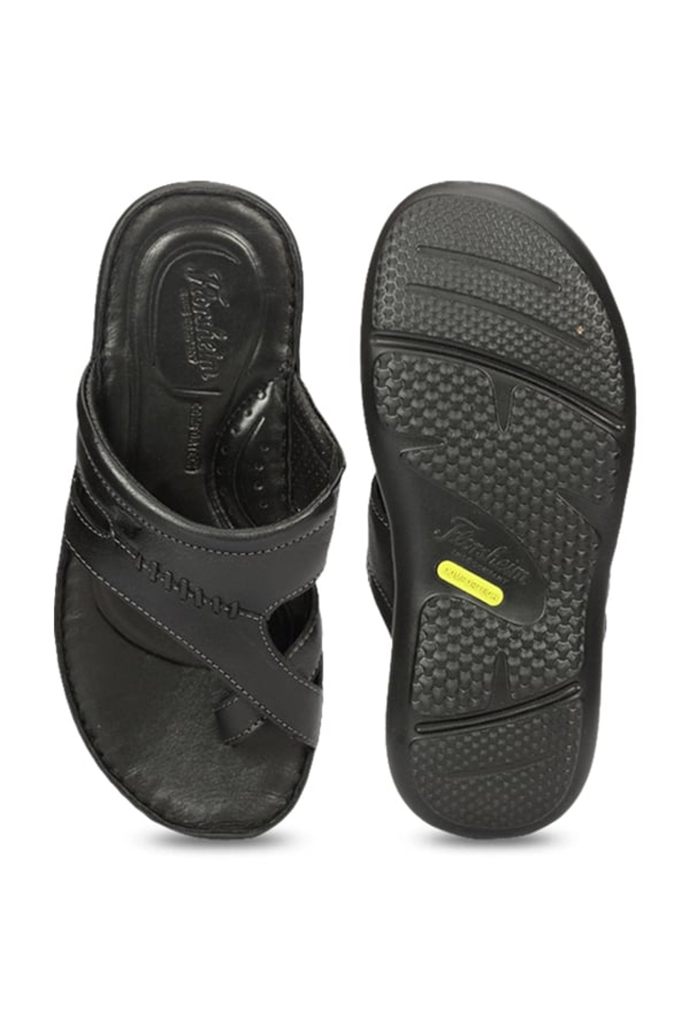 Florsheim Lewis Black Cross Strap Sandals