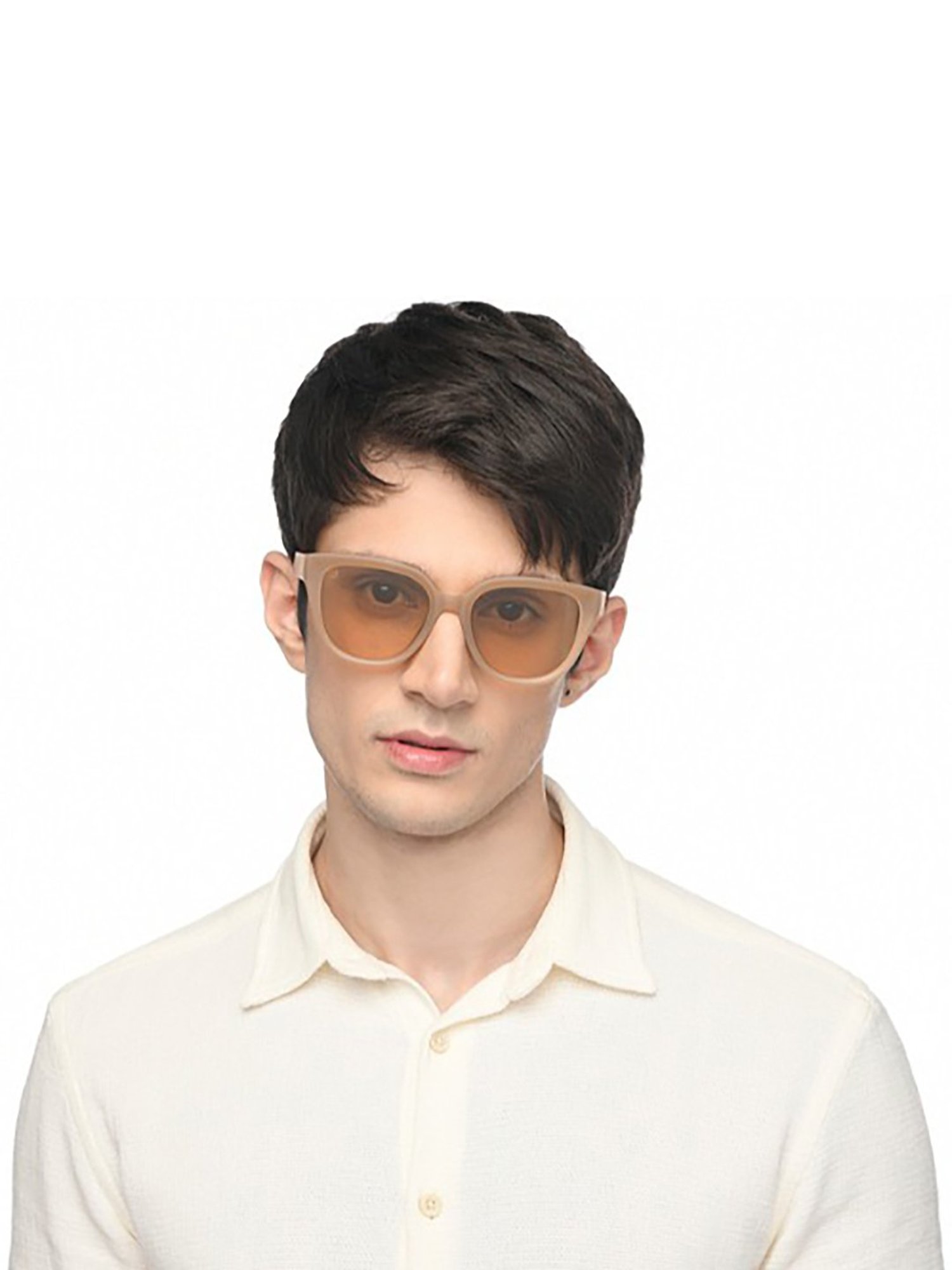 Vincent Chase HOLIDAY EDIT Light Brown Wayfarer Polarised and UV Protected Lens Unisex Sunglasses