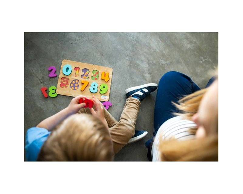 Chuckle & Roar ABC's & 123s Wood Puzzles 36pc