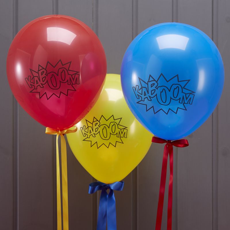 10ct Comic Superhero Balloons