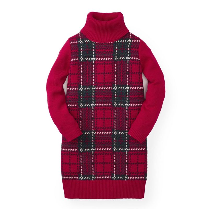 Hope & Henry Toddler Classic Fit Long Sleeve Turtleneck Pullover Sweater - Red 2T