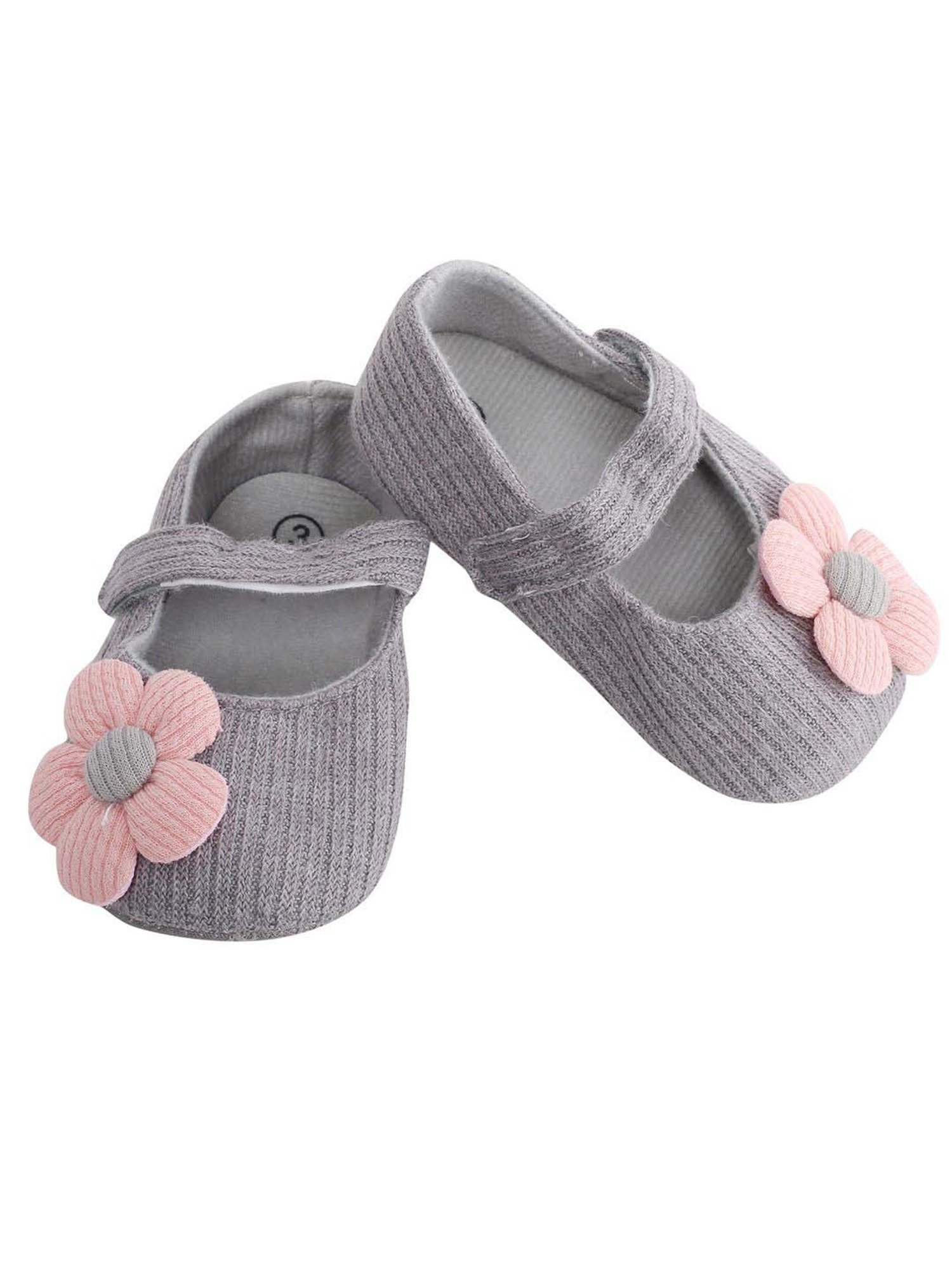 Baby Moo Kids Grey Casual Mary Jane Shoes