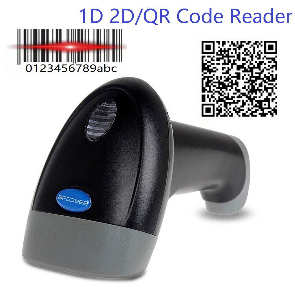 Yoko USB Handheld 1D 2D Barcode Scanner QR Bar Code Reader for iOS Android Windows
