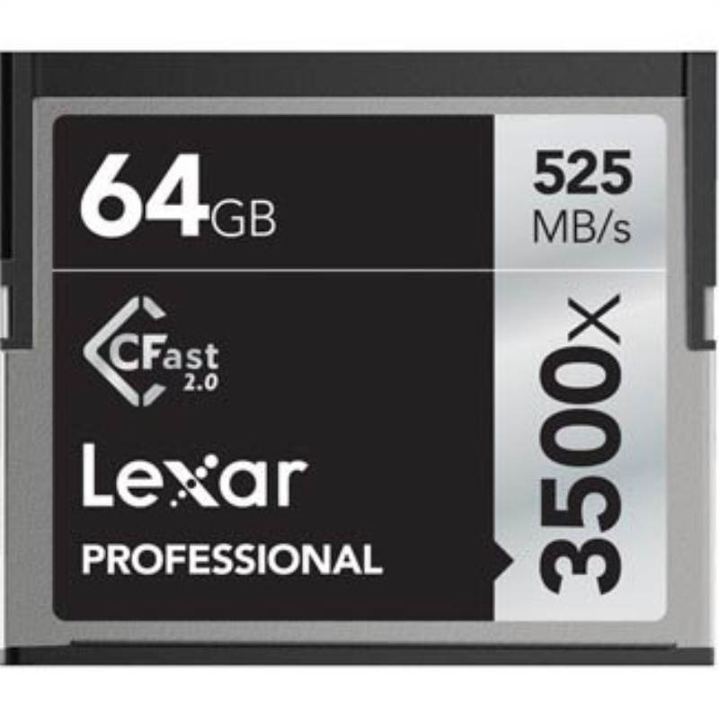 Lexar 64GB Professional 3500x CFast 2.0 Memory Card #LC64GCRBNA3500