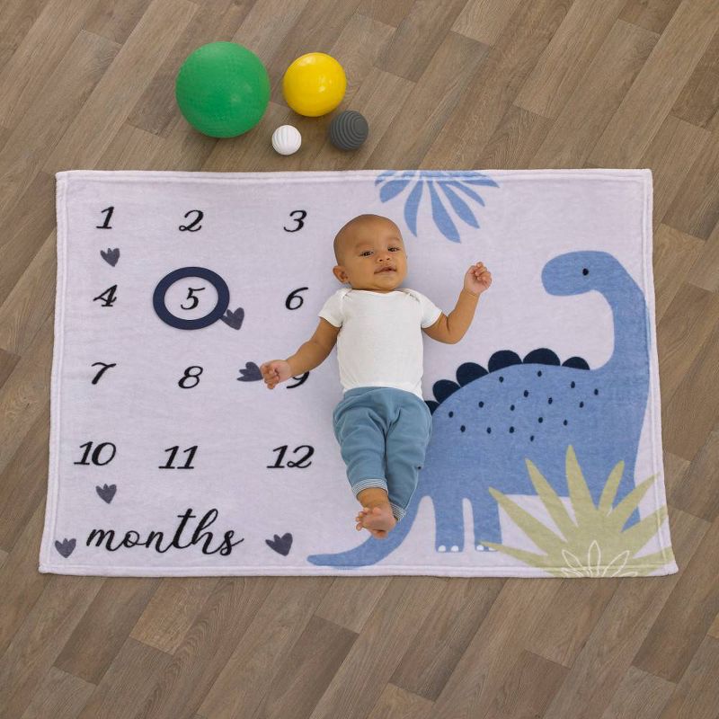 Carters Dino Adventure Milestone Blanket