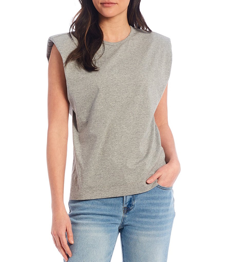 Gibson & Latimer Shoulder Pad Knit Tee