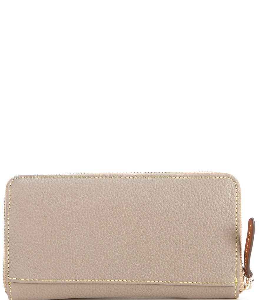Dooney & Bourke Pebble Collection Large Zip Around Wristlet