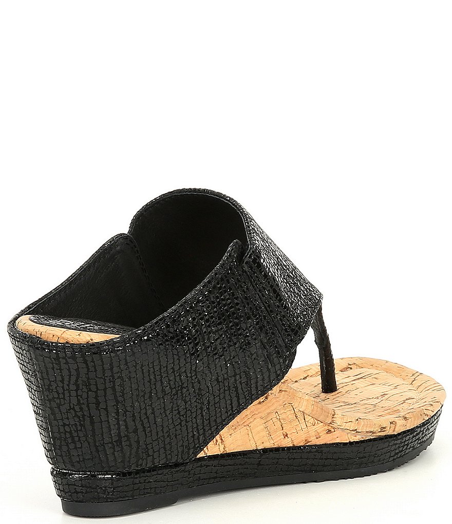 Donald Pliner Malone Leather Wedge Sandals