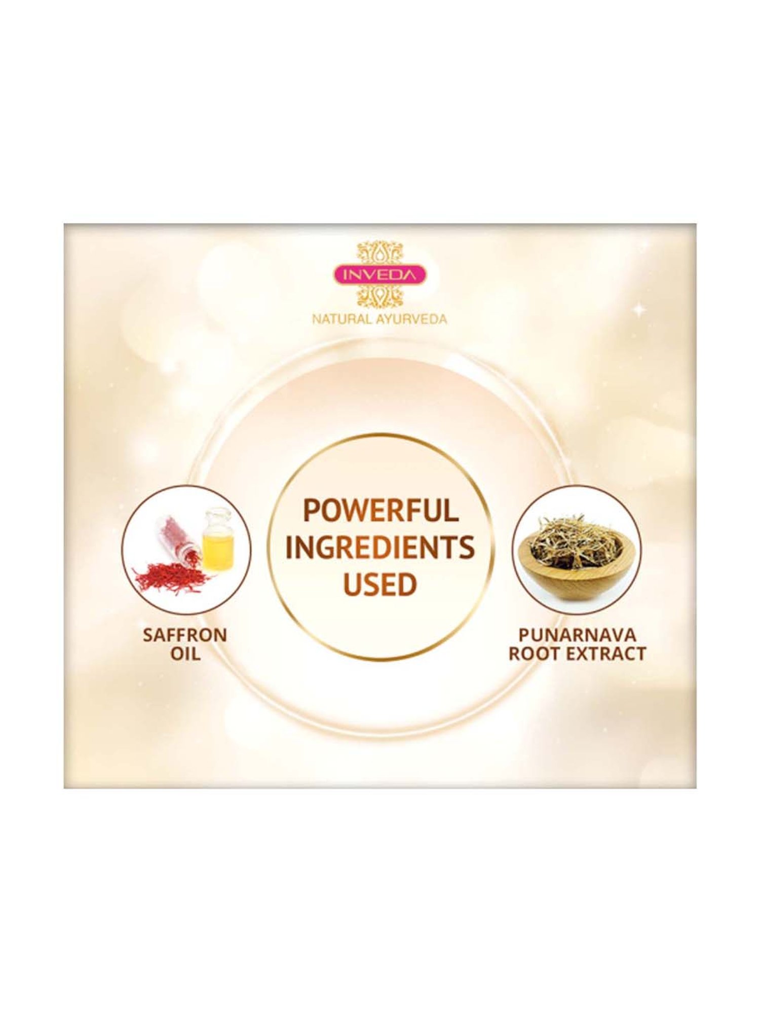 INVEDA Kumkumadi Tailam Face Cream - A Beauty Secret - 50 ml