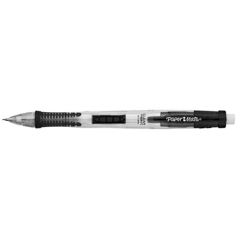 3pk #2 Mechanical Pencils with Lead/Eraser Refill ClearPoint Black Barrels .7mm - PaperMate