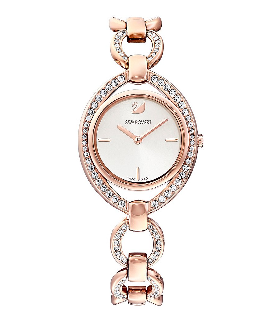 Swarovski Stella Rose Gold Swiss Quartz Analog Bracelet Watch