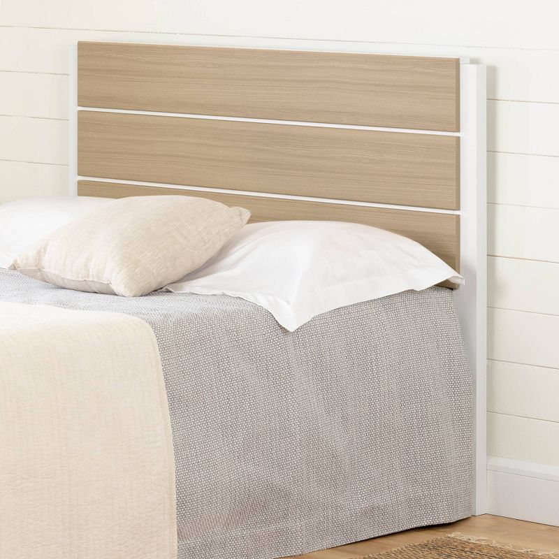 Munich Headboard White/Soft Elm - South Shore