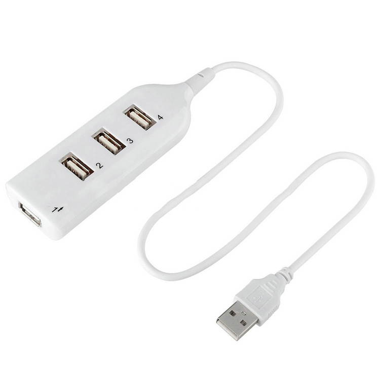 High Speed 480Mbps 4 Port USB 2.0 Hub,USB Splitter Adapter Port For Laptop PC Computer Peripherals Accessories