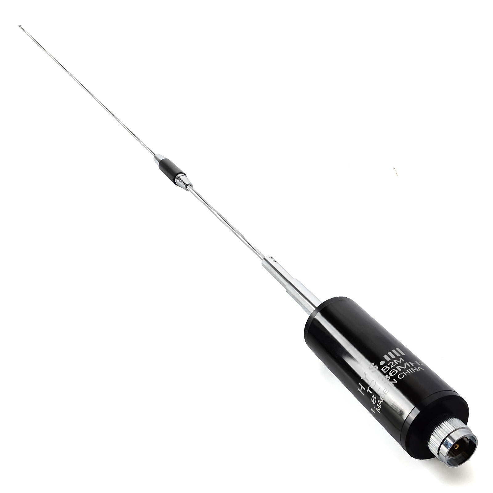 HYS 1.8-36Mhz (160meter to 8meter) 50.7inch 120W Stainless Steel CB Mobile Base Antenna with PL259(UHF-Male) Connector for Yaesu Motorola Midland Icom Ham Mobile Radio Transceiver
