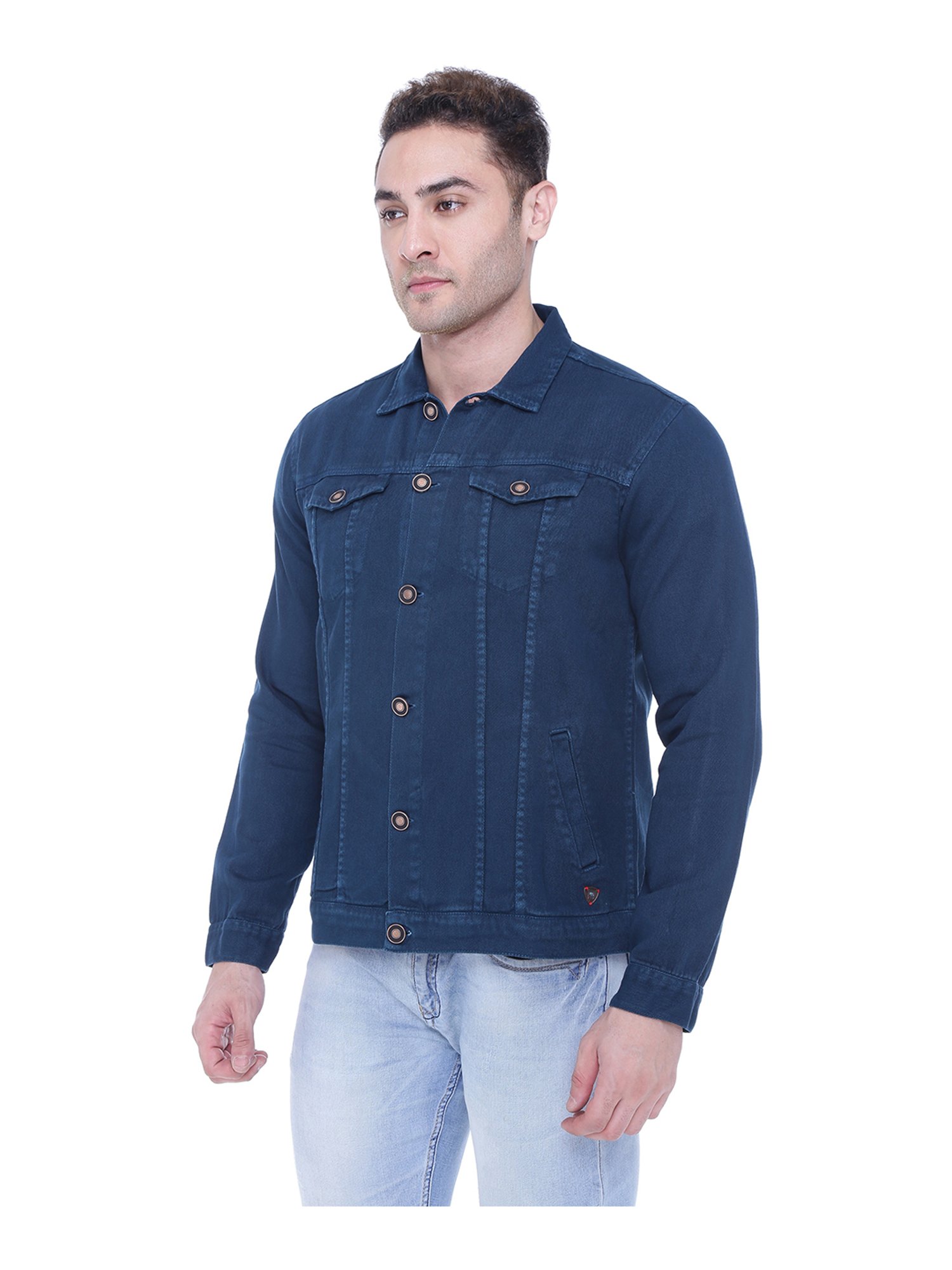 Kuons Avenue Blue Shirt Collar Denim Jacket