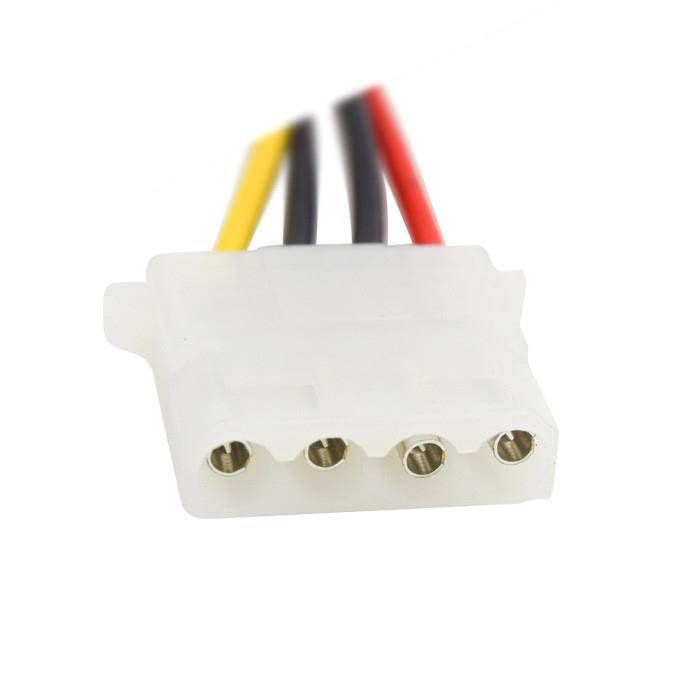 14 inch Computer Power Supply PSU 12V/5V 4 pins IDE Molex Internal Power Extension Cable for Hard Drive Disk HDD DVD CD-RW Combo