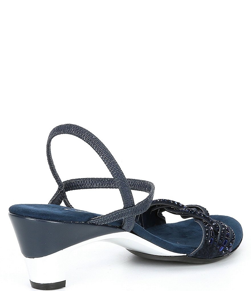 Onex Rhythm Rhinestone Leather Dress Sandals