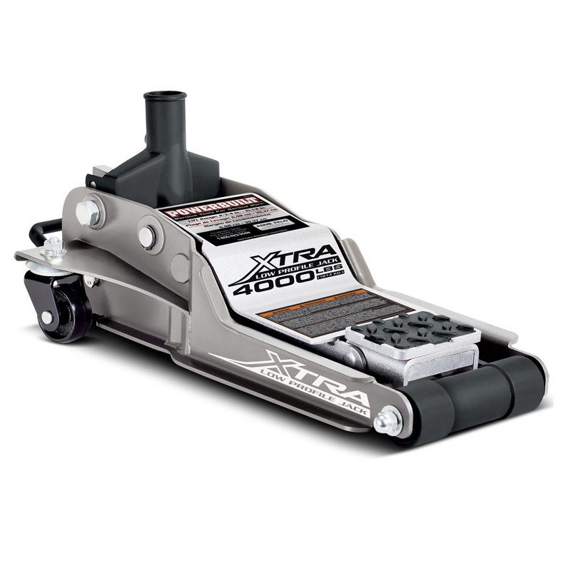 Powerbuilt 620479 Heavy Duty 2000 Pounds 1 Ton Extra Low Profile or Unibody Cars Floor Jack, Gray