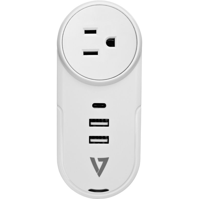 C2G 6-Outlet Surge Suppressor with (3) 1ft Outlet Saver Power Extension Cords - Receptacles: 6 x NEMA 5-15R - 270J