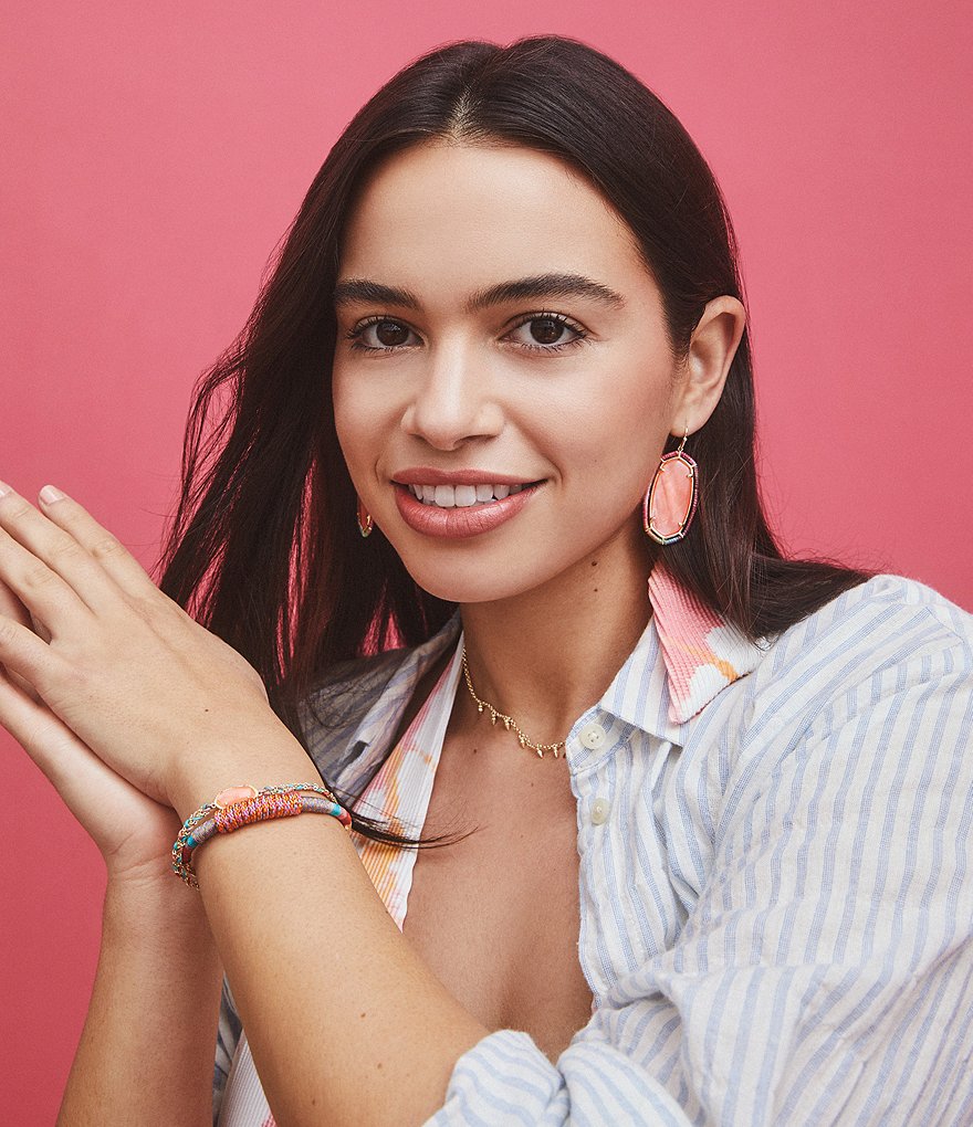 Kendra Scott Threaded Elle Gold Drop Earrings