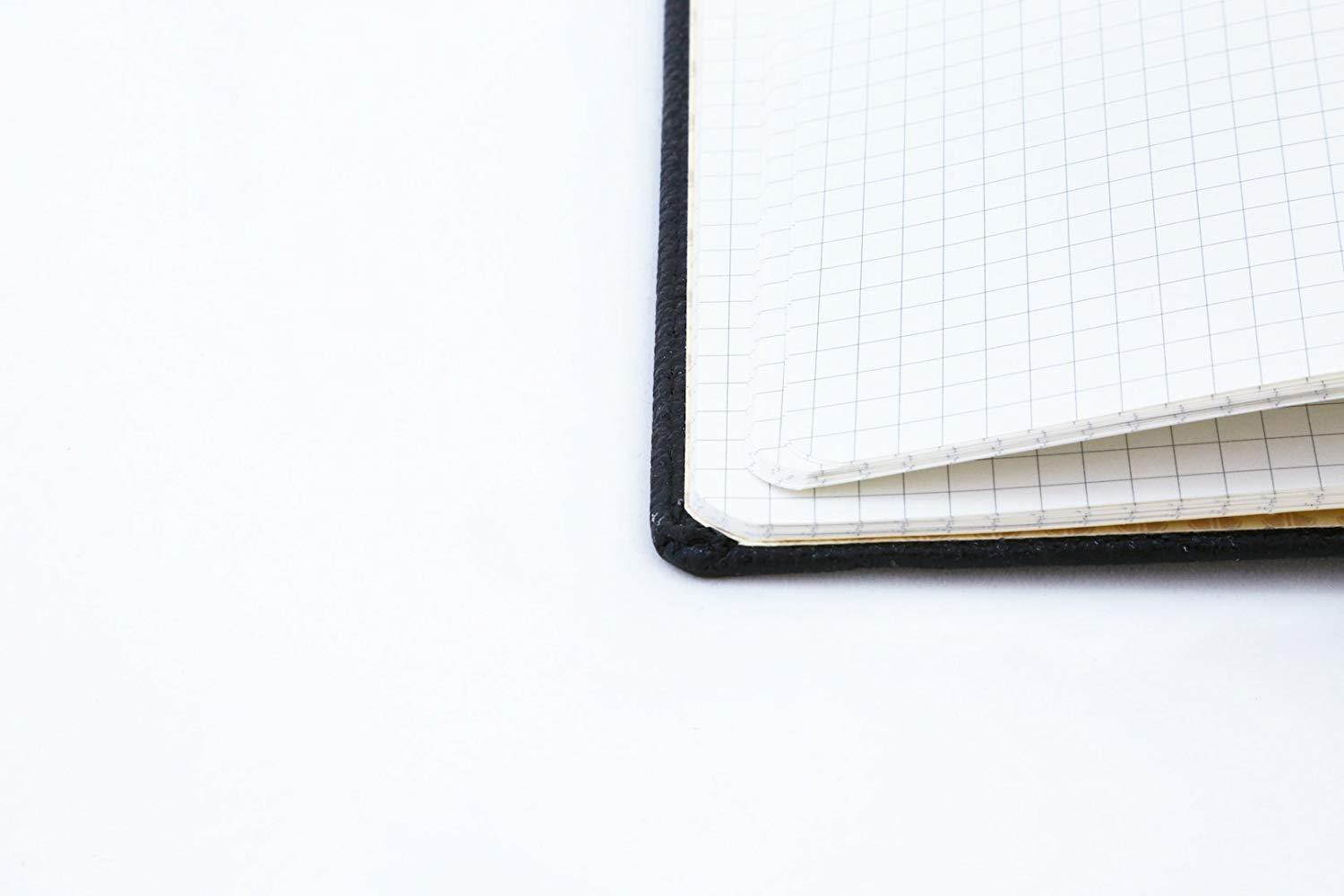 Dingbats Wildlife Medium A5+ (6.3 x 8.5) Hardcover Notebook - PU Leather, Micro-Perforated 100gsm Cream Pages, Inner Pocket, Elastic Closure, Pen Holder, Bookmark (Grid, Black Duck)