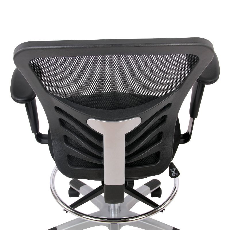 Mission Drafting Chair Black - Poly & Bark