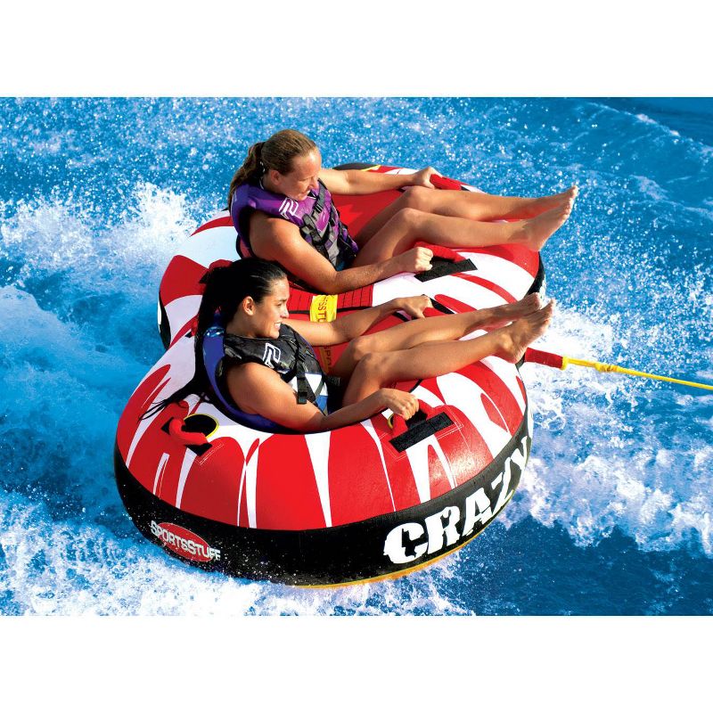 Sportsstuff Crazy 8 Towable Double Rider Water Inflatable Boating Tube | 53-1450