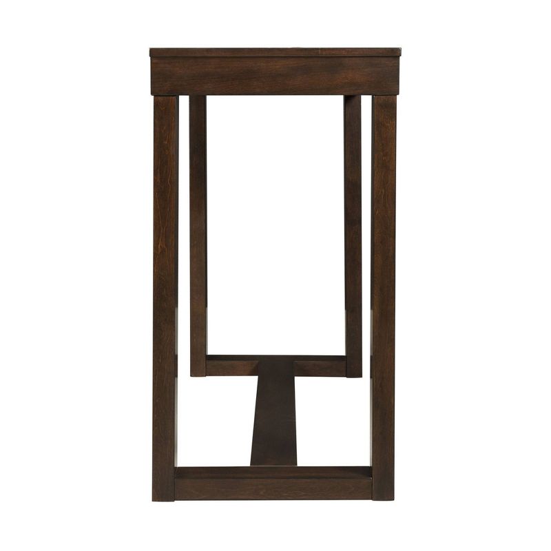 Drew Multipurpose Bar Dining Table Set Dark Walnut - Picket House Furnishings