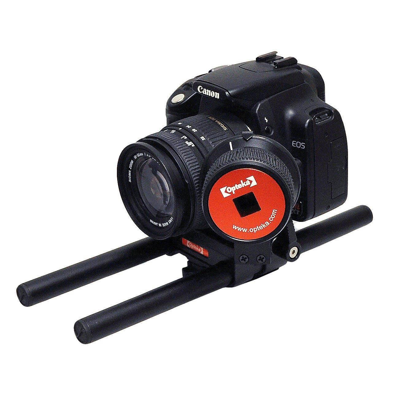 Opteka FF-240 Compact DSLR Gearless Follow Focus Rig with 15mm Rails