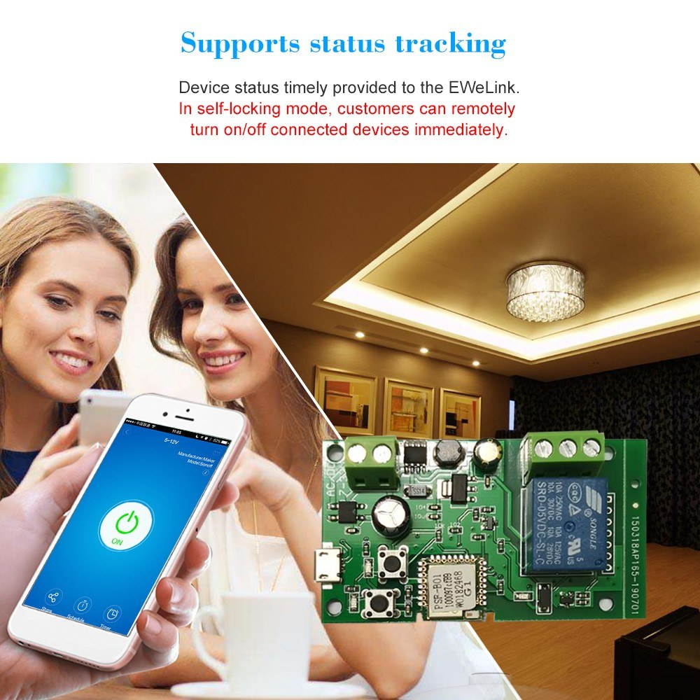 Sonoff Wifi Switch Wireless Relay Module Smart Home Automation Modules