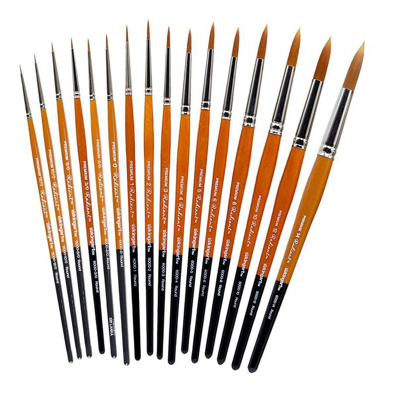 Kingart 13ct Radiant Round Brush Set
