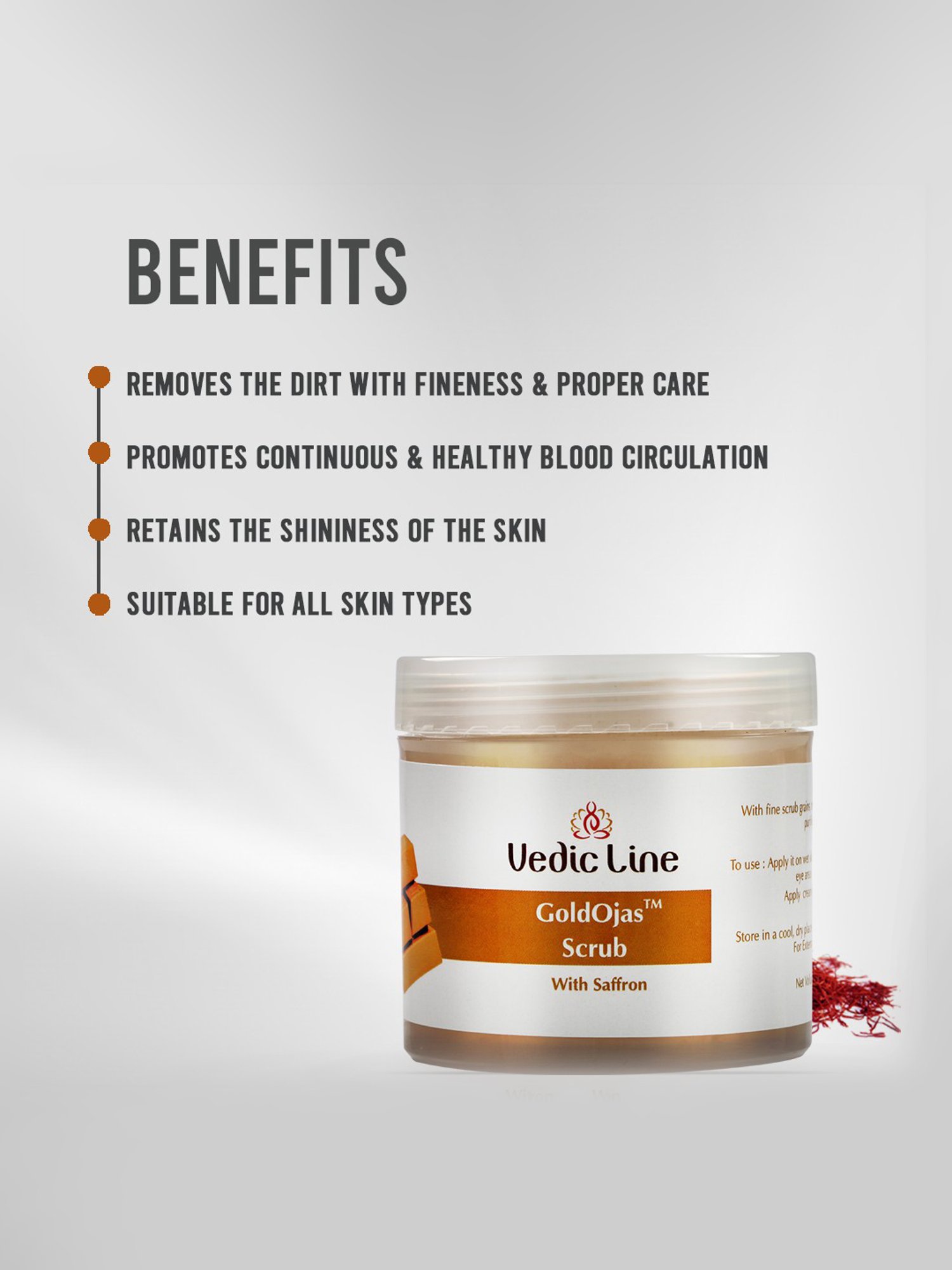 VEDIC LINE Gold Ojas Scrub - 100 ml