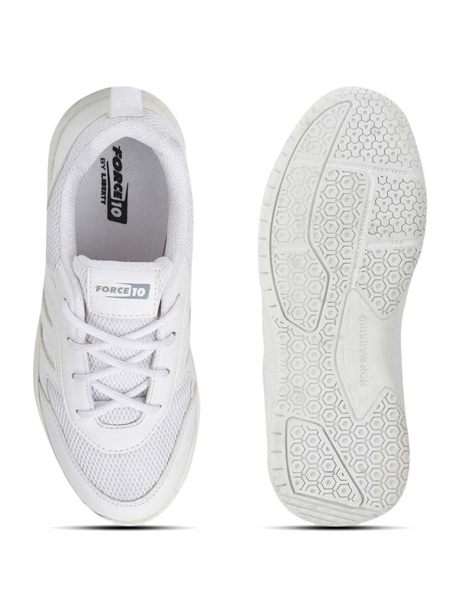 Force10 By Liberty Kids White Lace Up Shoes