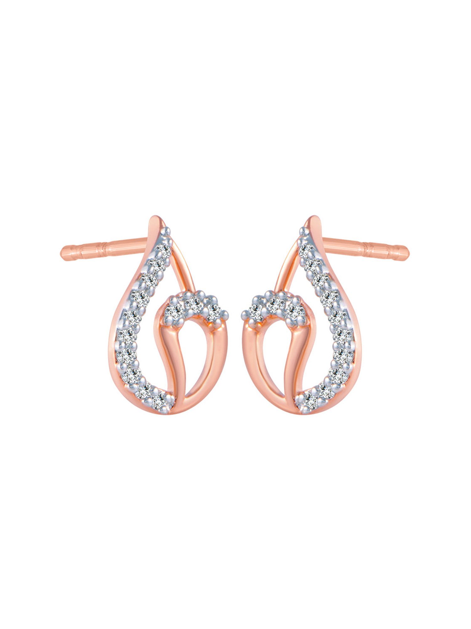 P.C. Chandra Jewellers 18 kt Gold & Diamond Earrings