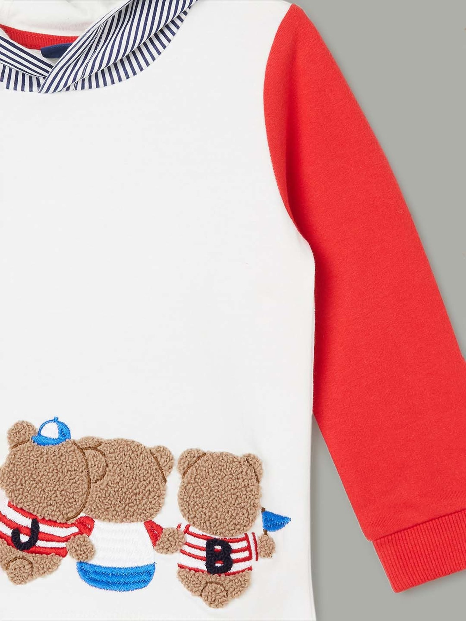 Nino Bambino Kids Red & Pink Printed Full Sleeves Jacket