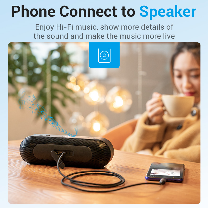 Vention Type C to 3.5mm Audio Cable HIFI Earphone Jack Adapter Braided Jacket USB C Headphone AUX Cable for Huawei