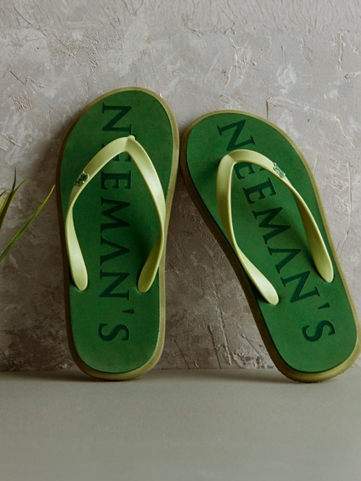 Neemans Men's Eco Classic Green Flip Flops