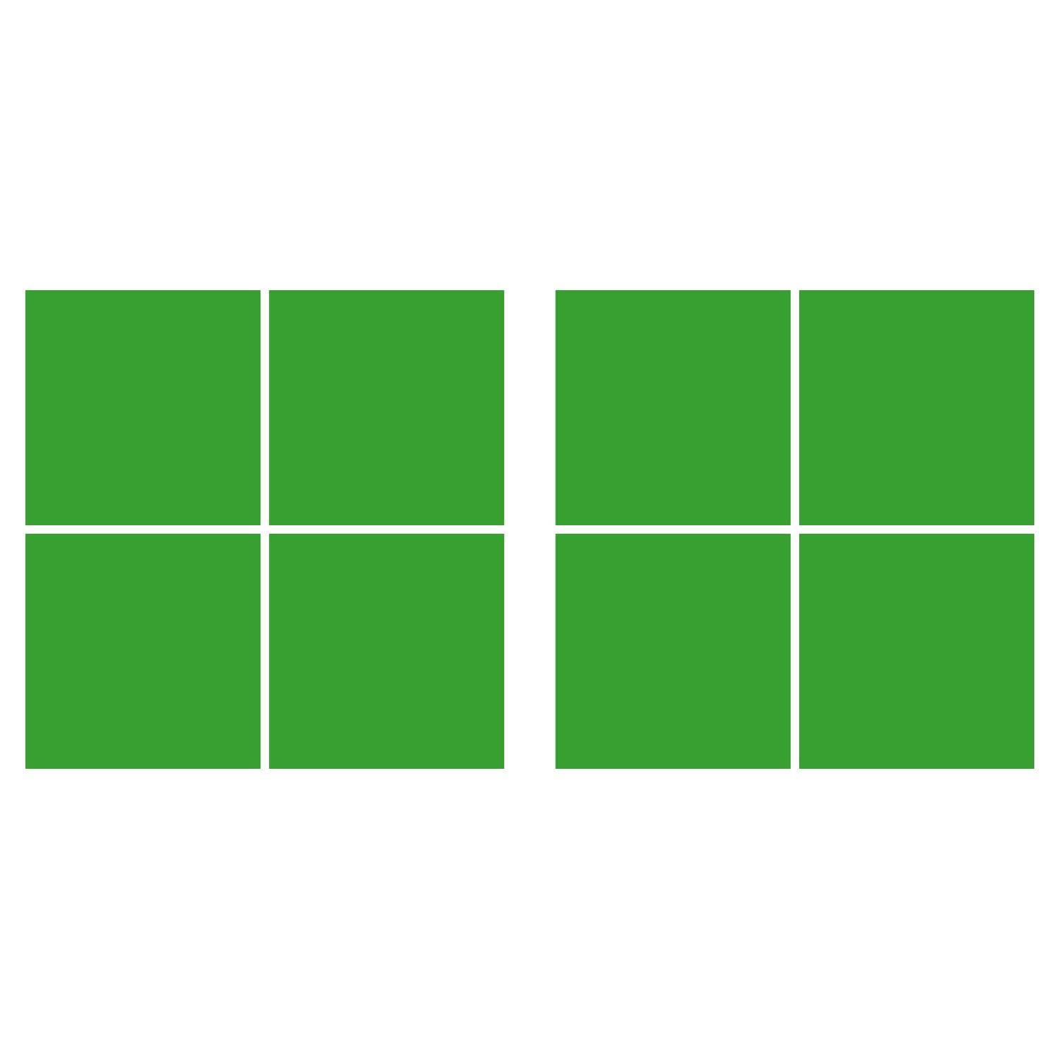 LiteMark 5.5 Inch Golden Yellow Square Decals - Pack of 8