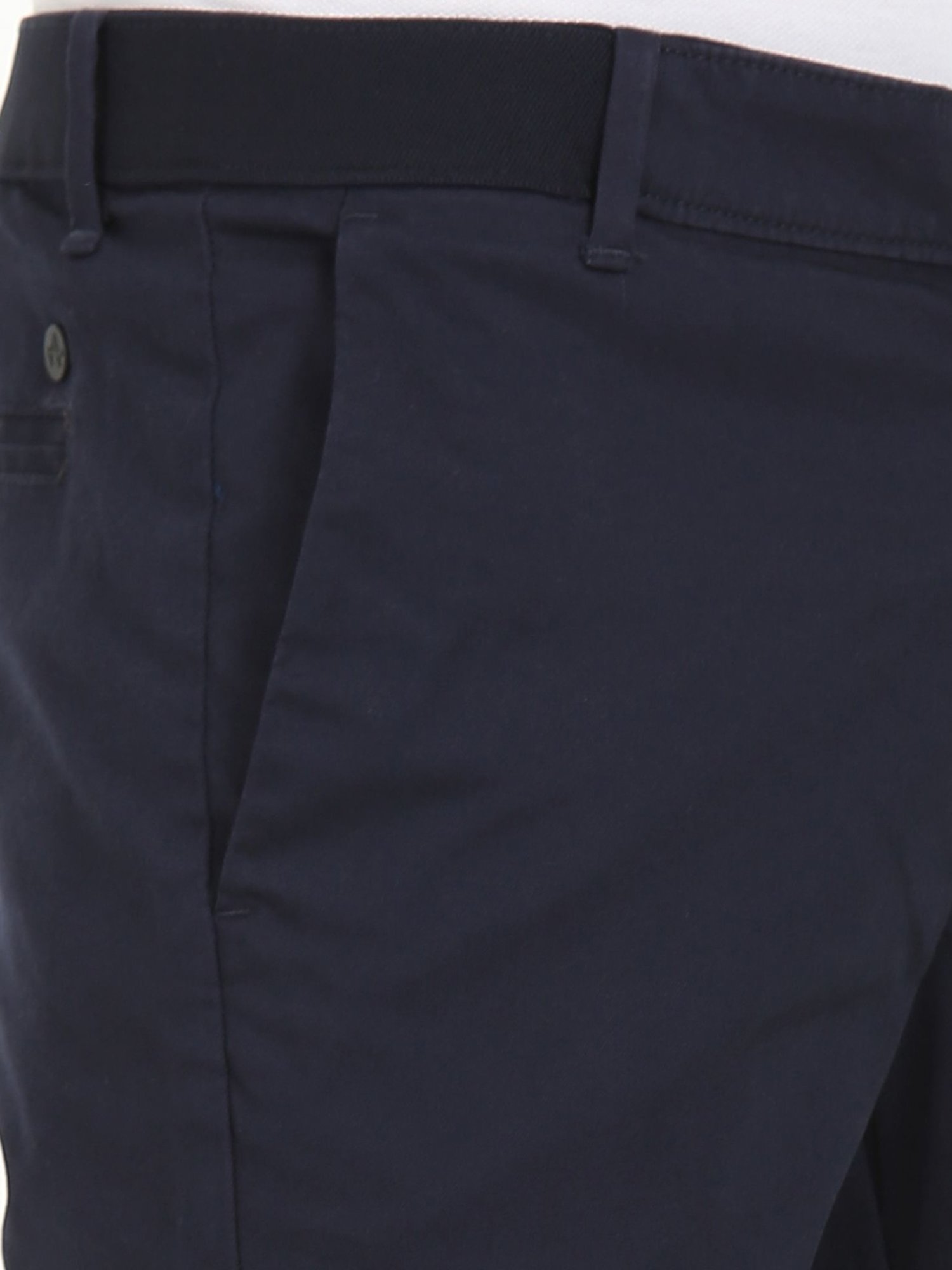 WES Casuals by Westside Olive Relaxed-Fit Mid-Rise Cotton Blend Joggers