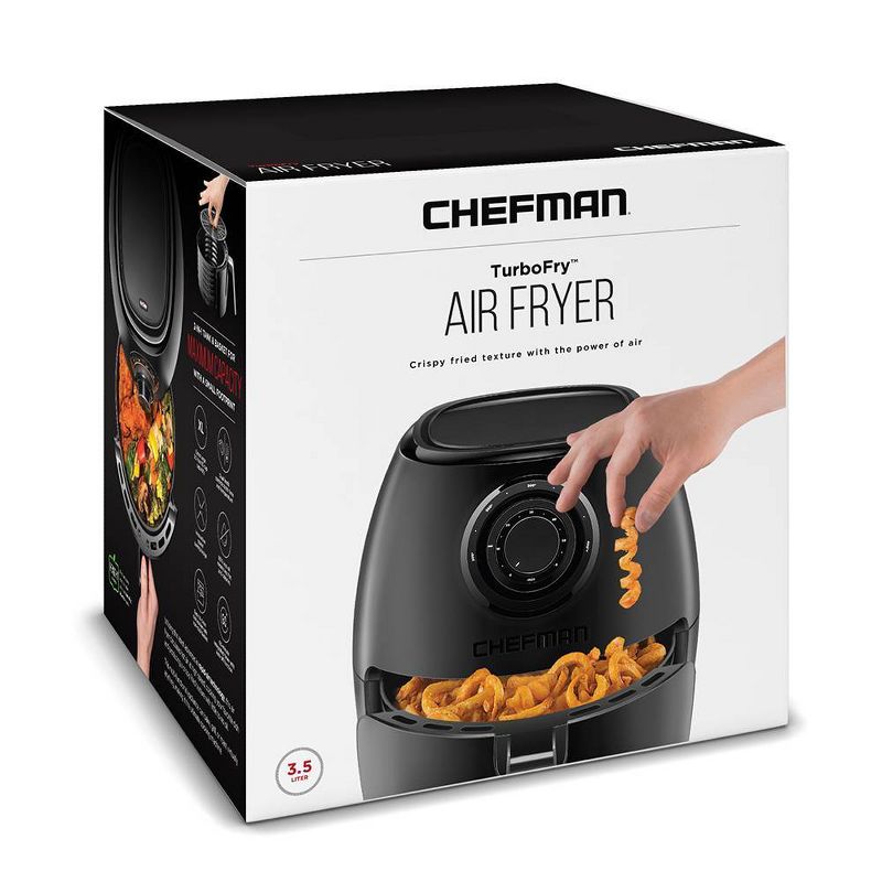 Chefman 3.6qt Analog Air Fryer - Black