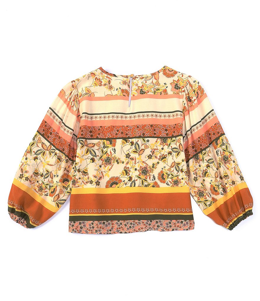 Chelsea & Violet Girls Big Girls 7-16 Woven Printed Blouse