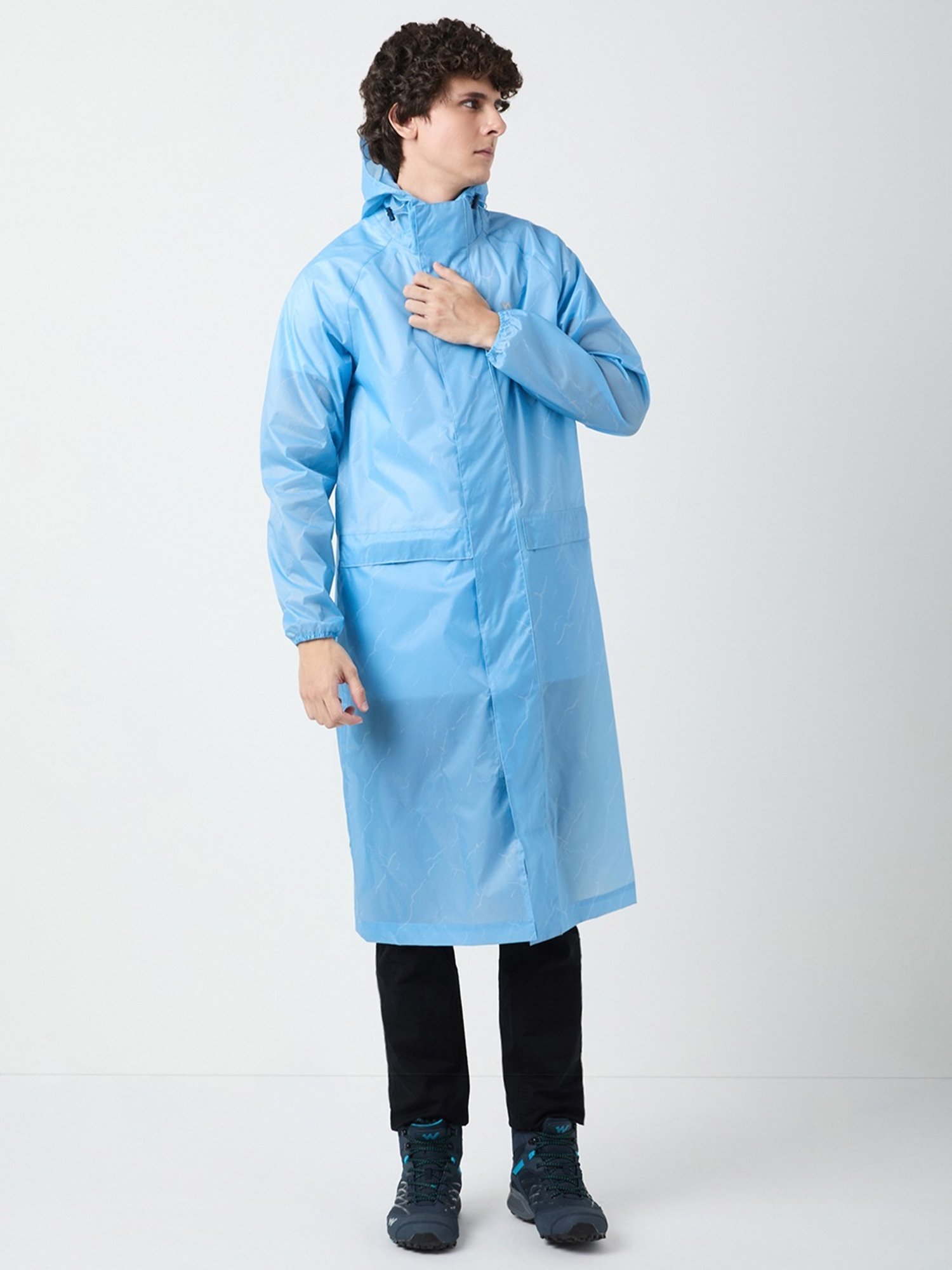 Wildcraft Ariel Blue Regular Fit Rainwear Jacket